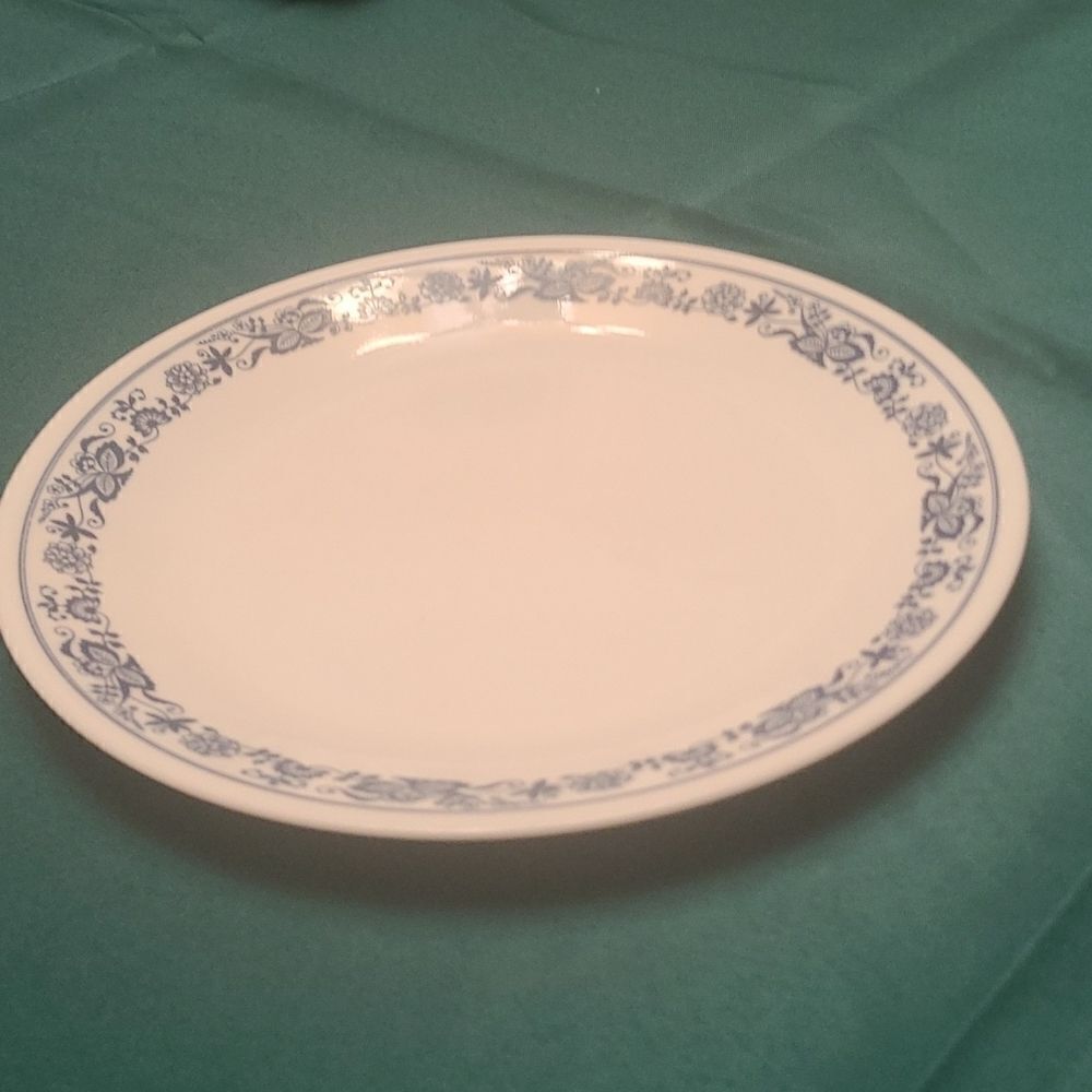Corelle old town blue dinner plates.